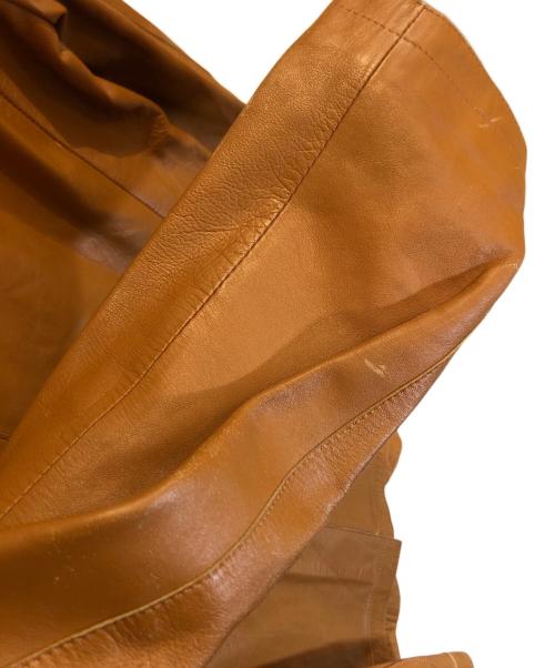 Paul Smith London（ポールスミスロンドン）Paul Smith London (ポールスミスロンドン) レザーテーラードジャケット ブラウン サイズ:Lの古着・服飾アイテム