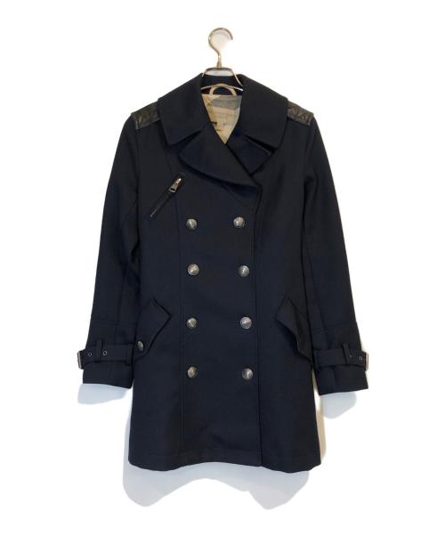 BURBERRY BRIT（バーバリーブリット）BURBERRY BRIT (バーバリーブリット) ウールトレンチコート ネイビー サイズ:UK10/US8/FR40/ITA42の古着・服飾アイテム