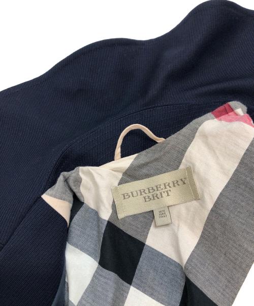 BURBERRY BRIT（バーバリーブリット）BURBERRY BRIT (バーバリーブリット) ウールトレンチコート ネイビー サイズ:UK10/US8/FR40/ITA42の古着・服飾アイテム