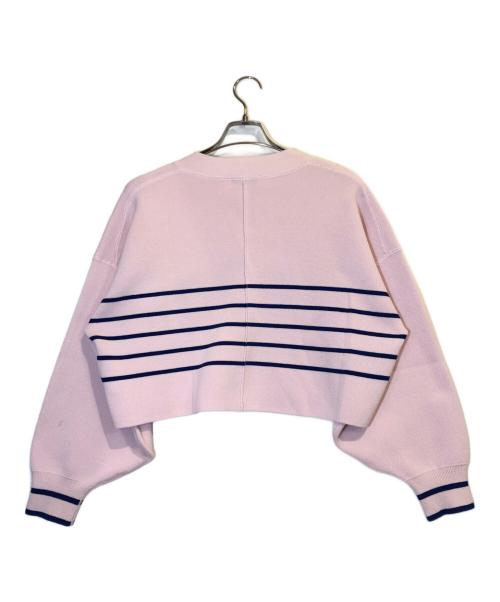 Adam et Rope（アダム エ ロペ）Adam et Rope (アダム エ ロペ) ミラノリブニットカーディガン ピンク サイズ:Freeの古着・服飾アイテム
