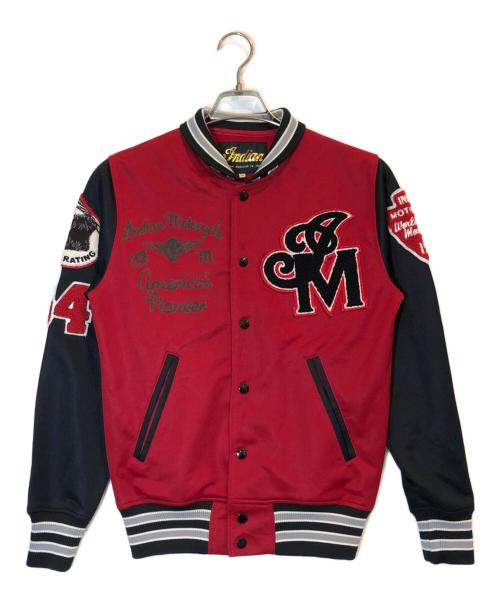 INDIAN MOTORCYCLE（インディアンモーターサイクル）INDIAN MOTORCYCLE (インディアンモーターサイクル) スタジャン レッド サイズ:Mの古着・服飾アイテム