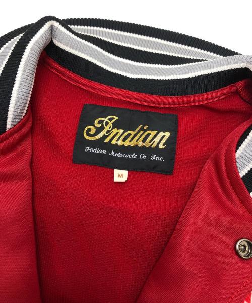 INDIAN MOTORCYCLE（インディアンモーターサイクル）INDIAN MOTORCYCLE (インディアンモーターサイクル) スタジャン レッド サイズ:Mの古着・服飾アイテム