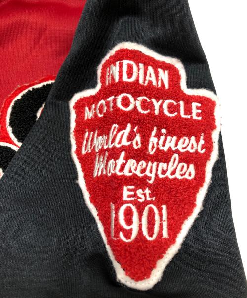 INDIAN MOTORCYCLE（インディアンモーターサイクル）INDIAN MOTORCYCLE (インディアンモーターサイクル) スタジャン レッド サイズ:Mの古着・服飾アイテム
