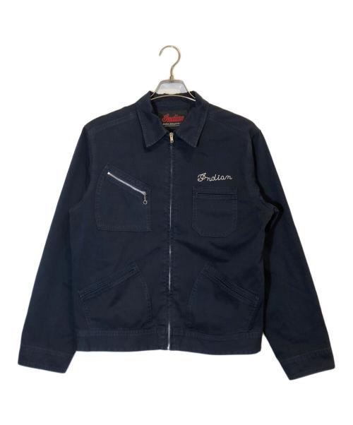 INDIAN MOTORCYCLE（インディアンモーターサイクル）INDIAN MOTORCYCLE (インディアンモーターサイクル) スイングトップ ネイビー サイズ:Lの古着・服飾アイテム