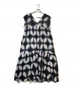 house of lotusハウスオブロータス）の古着「クランプダイティアードワンピース」｜ブラック