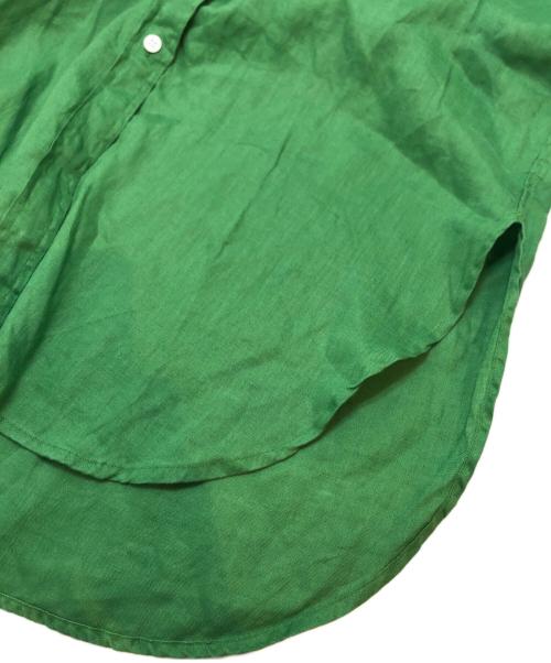 FRAMeWORK（フレームワーク）FRAMeWORK (フレームワーク) リネンシャツワンピース グリーン サイズ:表記なしの古着・服飾アイテム