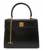 CELINEセリーヌ）の古着「ガンチーニチェーンハンドバッグ」｜ブラック