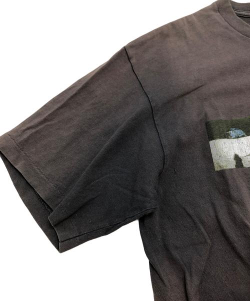 stussy（ステューシー）stussy (ステューシー) プリントTシャツ ブラウン サイズ:Lの古着・服飾アイテム