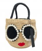 a-jolieアジョリー）の古着「サングラスかごバッグ」｜ベージュ