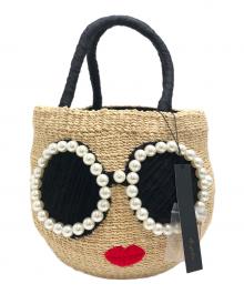 a-jolie（アジョリー）の古着「サングラスかごバッグ」｜ベージュ