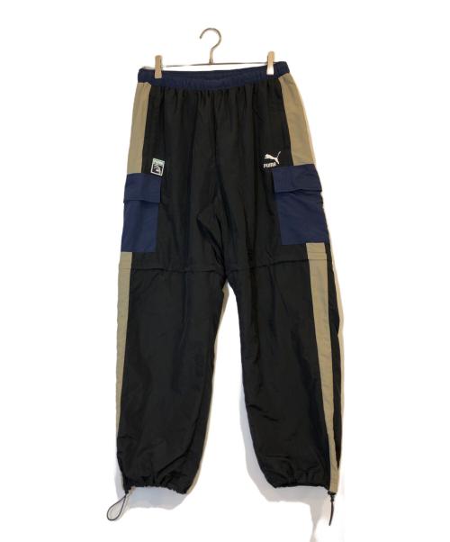 PUMA（プーマ）PUMA (プーマ) X-LARGE (エクストララージ) ウーブンパンツ ブラック サイズ:Lの古着・服飾アイテム