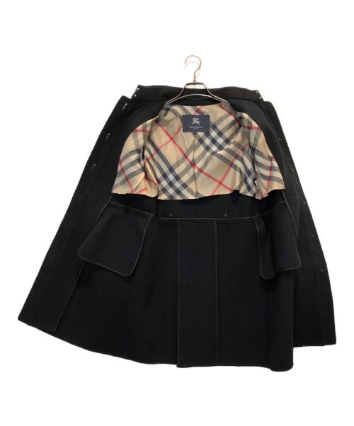 BURBERRY LONDON（バーバリーロンドン）BURBERRY LONDON (バーバリーロンドン) ウールステンカラーコート ブラック サイズ:38の古着・服飾アイテム