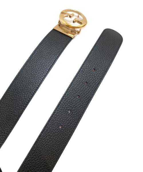 GUCCI（グッチ）GUCCI (グッチ) GGロゴリバーシブルベルト ブラック サイズ:70・28の古着・服飾アイテム