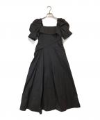 HER LIP TOハーリップトゥ）の古着「Troncais Puff Sleeve Dress」｜ブラック