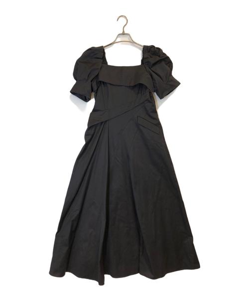 HER LIP TO（ハーリップトゥ）Her lip to (ハーリップトゥ) Troncais Puff Sleeve Dress ブラック サイズ:Ｍの古着・服飾アイテム