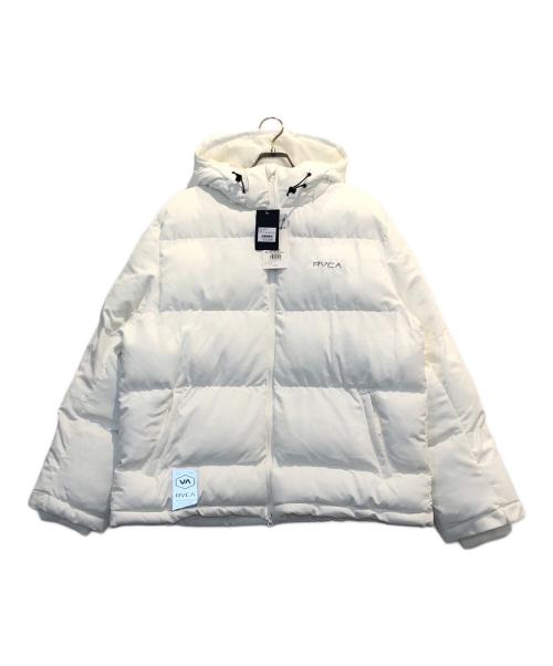 RVCA（ルーカ）RVCA (ルーカ) PUFFER JACKET ジャケット ホワイト サイズ:L 未使用品の古着・服飾アイテム