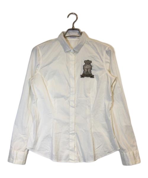 BRUNELLO CUCINELLI（ブルネロクチネリ）BRUNELLO CUCINELLI (ブルネロクチネリ) ワッペンシャツ ホワイト サイズ:表記なしの古着・服飾アイテム