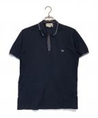 Salvatore Ferragamoサルヴァトーレ フェラガモ）の古着「ガンチーニジップポロシャツ」｜ネイビー
