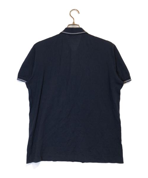 Salvatore Ferragamo（サルヴァトーレ フェラガモ）Salvatore Ferragamo (サルヴァトーレ フェラガモ) ガンチーニジップポロシャツ ネイビー サイズ:Lの古着・服飾アイテム