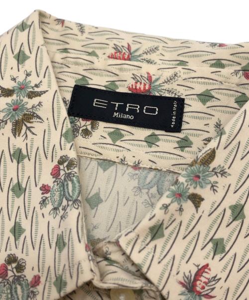 ETRO（エトロ）ETRO (エトロ) 総柄シャツ アイボリー サイズ:40の古着・服飾アイテム