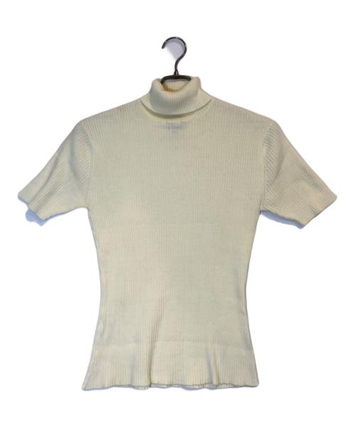 Jean Paul GAULTIER CLASSIQUE（ジャンポールゴルチエクラシック）Jean Paul GAULTIER CLASSIQUE (ジャンポールゴルチエクラシック) 半袖リブニット イエロー サイズ:48の古着・服飾アイテム