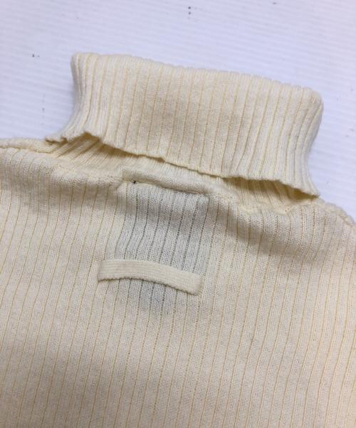 Jean Paul GAULTIER CLASSIQUE（ジャンポールゴルチエクラシック）Jean Paul GAULTIER CLASSIQUE (ジャンポールゴルチエクラシック) 半袖リブニット イエロー サイズ:48の古着・服飾アイテム