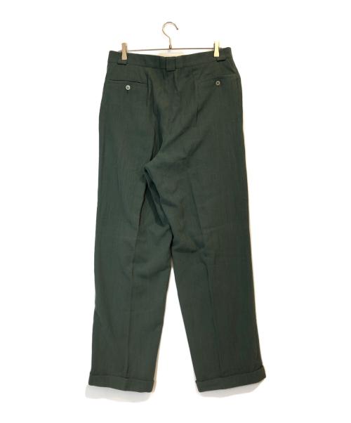 GIORGIO ARMANI（ジョルジョアルマーニ）GIORGIO ARMANI (ジョルジョアルマーニ) レーヨン混スラックス グレー サイズ:52 未使用品の古着・服飾アイテム