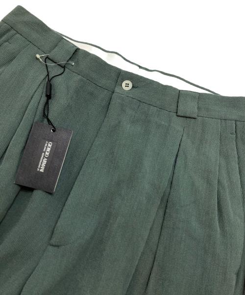 GIORGIO ARMANI（ジョルジョアルマーニ）GIORGIO ARMANI (ジョルジョアルマーニ) レーヨン混スラックス グレー サイズ:52 未使用品の古着・服飾アイテム