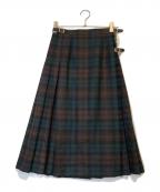 O'NEIL OF DUBLIN×BEAMSオニールオブダブリン×ビームス）の古着「別注チェックラップスカート」｜グリーン