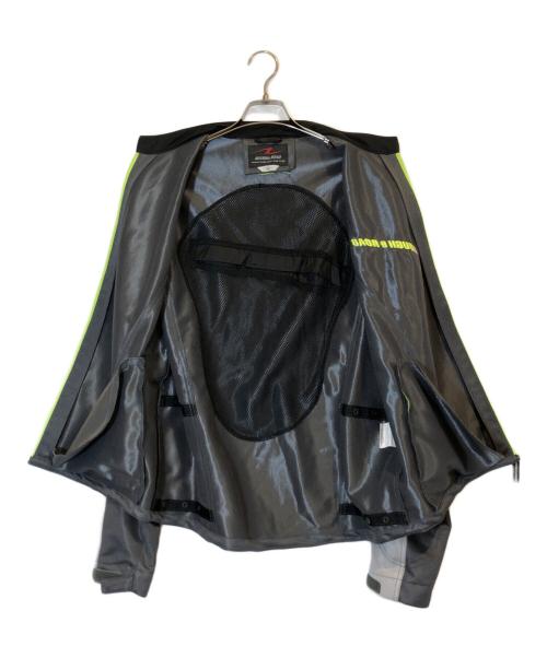 ROUGH&ROAD（ラフアンドロード）ROUGH&ROAD (ラフアンドロード) メッシュバイクジャケット グレー サイズ:ＸＬの古着・服飾アイテム