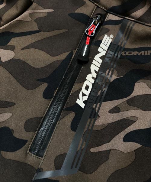 komine（コミネ）komine (コミネ) プロテクトソフトシェルウィンターパーカ グリーン サイズ:2ＸＬの古着・服飾アイテム