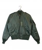 ALPHAアルファ）の古着「MA-1ジャケット」｜グリーン