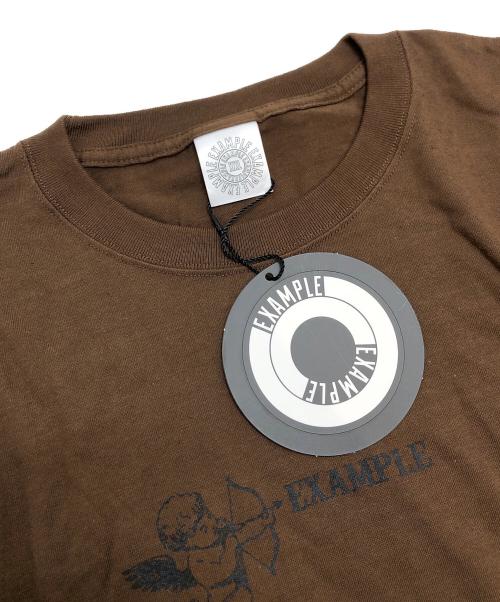 EXAMPLE（エグザンプル）EXAMPLE (エグザンプル) ANGEL LOGO S/S TEE ブラウン サイズ:XXL 未使用品の古着・服飾アイテム