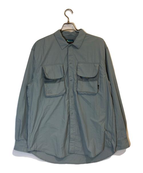 franklin climbing（フランクリンクライミング）franklin climbing (フランクリンクライミング) ナイロンシャツ ブルー サイズ:10の古着・服飾アイテム