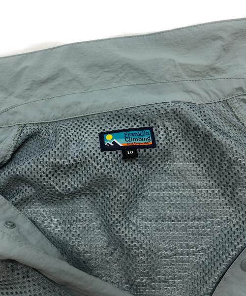 franklin climbing（フランクリンクライミング）franklin climbing (フランクリンクライミング) ナイロンシャツ ブルー サイズ:10の古着・服飾アイテム