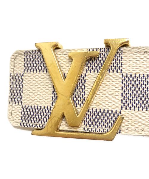 LOUIS VUITTON（ルイ ヴィトン）LOUIS VUITTON (ルイ ヴィトン) サンチュールLVイニシャルベルト ホワイト サイズ:80/32の古着・服飾アイテム