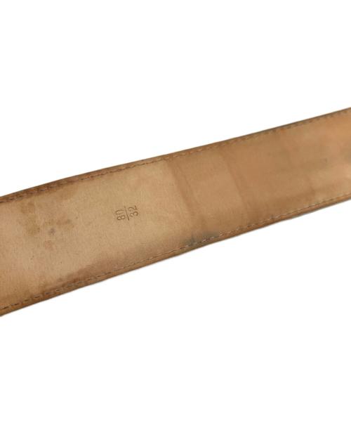 LOUIS VUITTON（ルイ ヴィトン）LOUIS VUITTON (ルイ ヴィトン) サンチュールLVイニシャルベルト ホワイト サイズ:80/32の古着・服飾アイテム