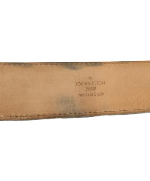 LOUIS VUITTON（ルイ ヴィトン）LOUIS VUITTON (ルイ ヴィトン) サンチュールLVイニシャルベルト ホワイト サイズ:80/32の古着・服飾アイテム