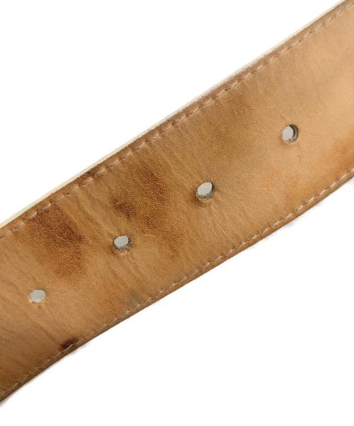 LOUIS VUITTON（ルイ ヴィトン）LOUIS VUITTON (ルイ ヴィトン) サンチュールLVイニシャルベルト ホワイト サイズ:80/32の古着・服飾アイテム