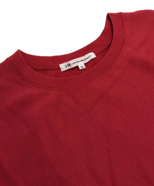 23区（ニジュウサンク）23区 (ニジュウサンク) カラー スウェット レッド サイズ:38の古着・服飾アイテム