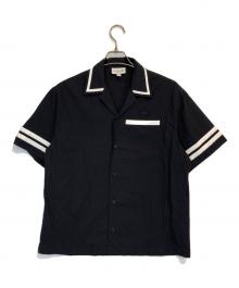 LACOSTE（ラコステ）の古着「バックプリントボーリングシャツ」｜ネイビー