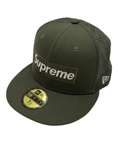 SUPREME（シュプリーム）Supreme (シュプリーム) New Era (ニューエラ) メッシュキャップ オリーブ サイズ:7　3/8の古着・服飾アイテム