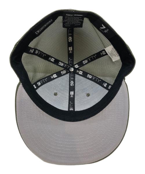 SUPREME（シュプリーム）Supreme (シュプリーム) New Era (ニューエラ) メッシュキャップ オリーブ サイズ:7　3/8の古着・服飾アイテム