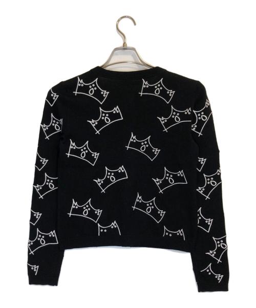 alice+olivia（アリスアンドオリビア）alice+olivia (アリスアンドオリビア) ラインストーンクルーネックカーディガン サイズ:Ｓの古着・服飾アイテム