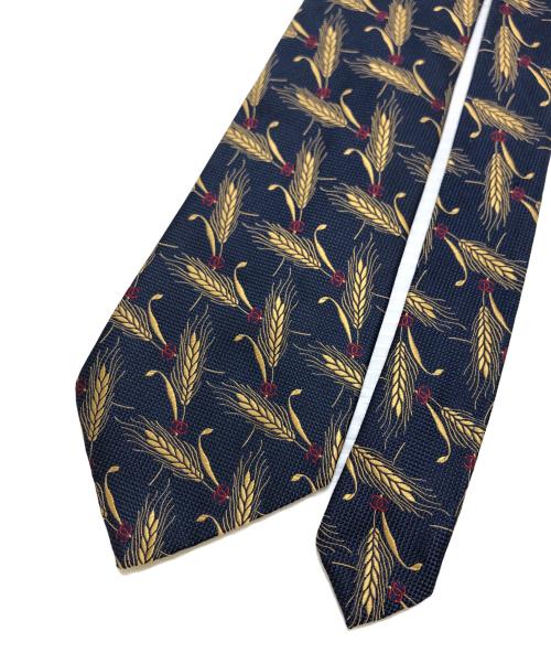 CHANEL（シャネル）CHANEL (シャネル) 総柄ネクタイ ネイビー サイズ:表記なしの古着・服飾アイテム