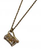 CELINEセリーヌ）の古着「バッグモチーフネックレス」｜カラー：ゴールド