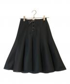 COMME des GARCONSコムデギャルソン）の古着「レースアップスカート」｜ブラック