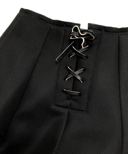 COMME des GARCONS（コムデギャルソン）COMME des GARCONS (コムデギャルソン) レースアップスカート ブラック サイズ:Sの古着・服飾アイテム