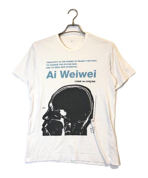 COMME des GARCONS（コムデギャルソン）COMME des GARCONS (コムデギャルソン) プリントTシャツ ホワイト サイズ:Mの古着・服飾アイテム