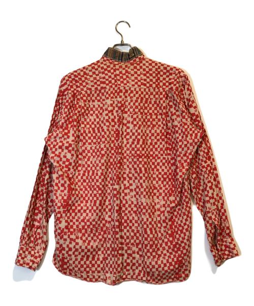 COMME des GARCONS HOMME PLUS（コムデギャルソンオムプリュス）COMME des GARCONS HOMME PLUS (コムデギャルソンオムプリュス) フラッグチェックシャツ レッド サイズ:Mの古着・服飾アイテム
